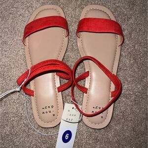 New A New Day Emerson Sandals Red size 6